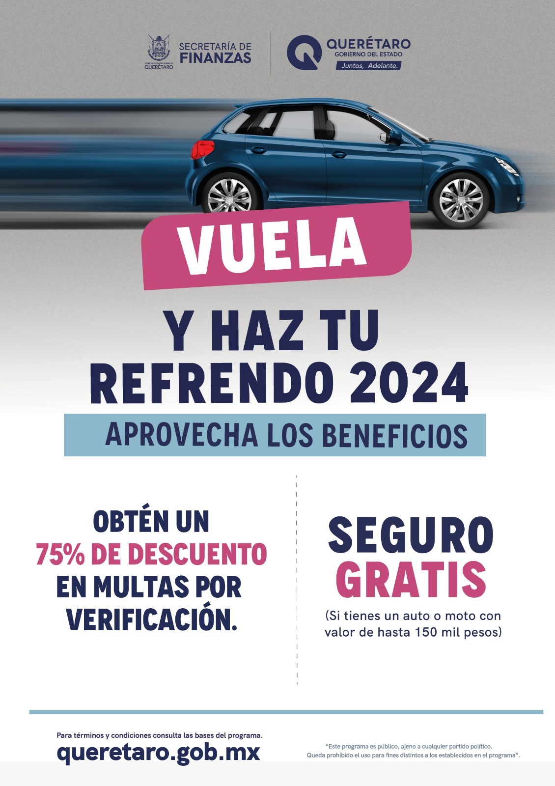 Apoyo tenencia Querétaro 2024
