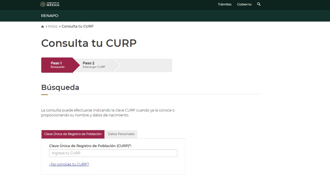 descargar CURP gratis PDF 2024 certificada