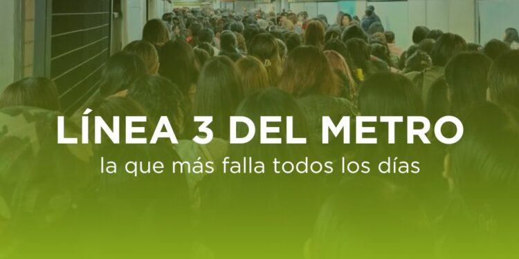 linea 3 del metro cdmx fallas