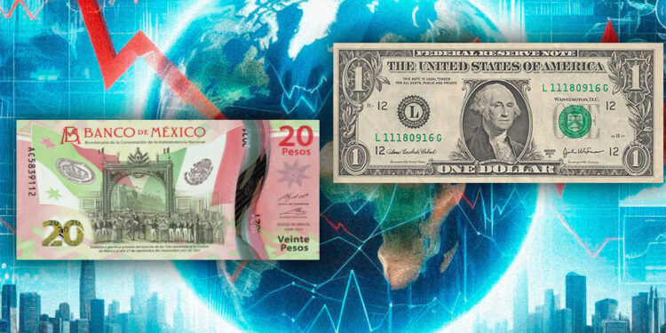 peso mexicano dolar portada