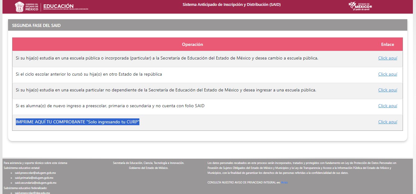 said-segunda-fase-2024-cambio-de-escuela-inscripciones-extemporaneas