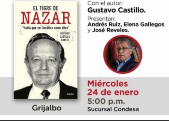 Resulta recomendable la lectura de El tigre de Nazar, texto escrito con la soltura propia de un periodista profesional y, la vez, con el rigor necesario para darle solidez a la información ahí divulgada. Foto: https://www.linkedin.com/posts/gustavo-castillo-garc%C3%ADa-29403656_cordialmente-invitados-activity-7151671790350581760-FhKn